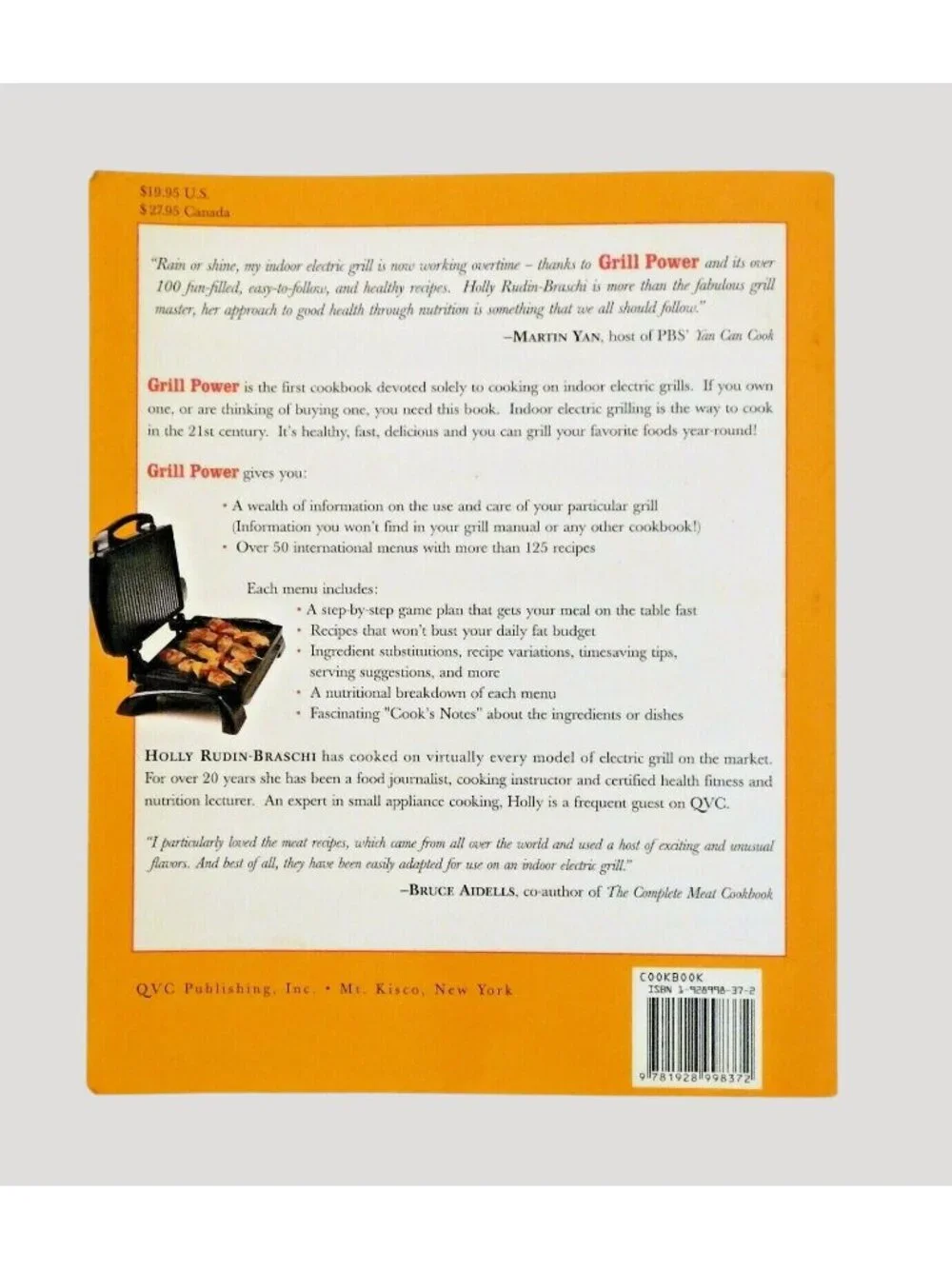 Grill Power Make Delicious, Healthy Meals on an Indoor Grill QVC 1st Edition PB - Picture 2 of 4